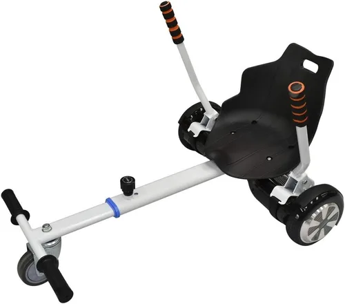 Hoverboards Go Kart Accesorios ajustables para niños y adultos para patinete eléctrico de 6.5 pulgadas, 8 pulgadas, 10 pulgadas, color blanco