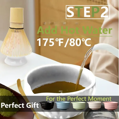 Miniatura 3 de Matcha Tools, soporte para batidor de matcha, soporte para batidor de Matcha Chasen, soporte de cerámica, cuenco de matcha, inicio de ceremonia