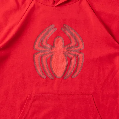 Miniatura 3 de Marvel Spiderman - Conjunto de camiseta con capucha y pantalones cortos para niños pequeños