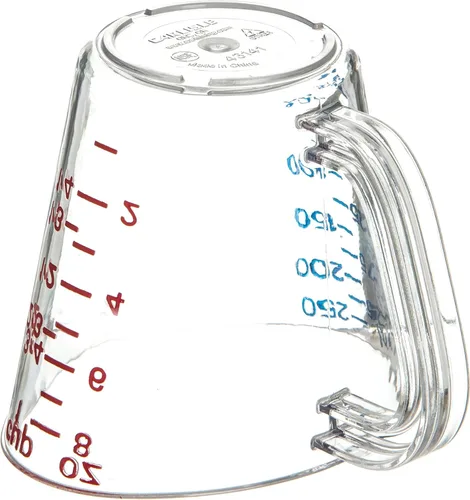 Miniatura 4 de CARLISLE FOODSERVICE PRODUCTS 4314107 - Taza medidora de plástico comercial, 1 taza, transparente (paquete de 12)