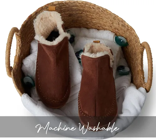 Miniatura 8 de Dearfoams Alpine Brixen - Botas cómodas de espuma viscoelástica para interiores y exteriores para hombre