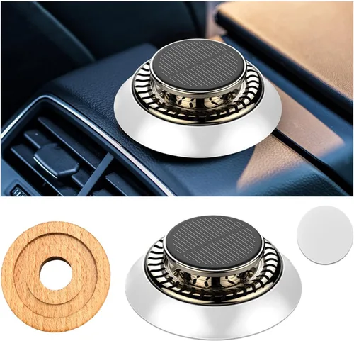 Miniatura 7 de Ambientador de aire para automóvil, difusor giratorio con energía solar y fragancia, purificador de aire de aromaterapia para automóvil y hogar