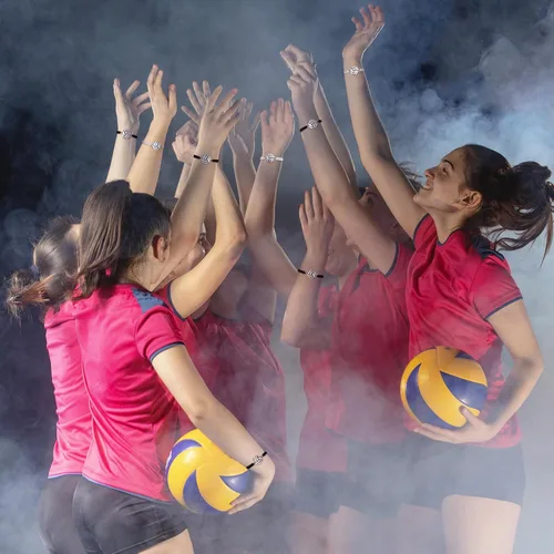 Miniatura 6 de 20 pulseras de voleibol ajustables, cuerda trenzada con dije de voleibol para niñas, mujeres, hombres, adolescentes, la mayoría de jugadores