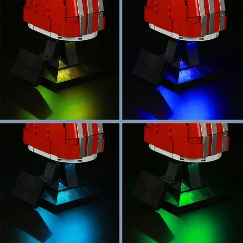 Miniatura 5 de BrickBling Luz eléctrica, base intercambiable multicolor, piedras brillantes, perfecta para exhibición, compatible con LEGO 76223