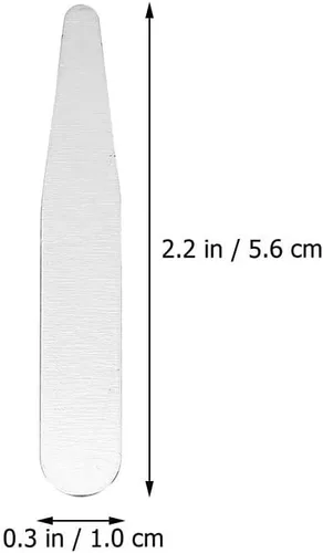Miniatura 4 de PartyKindom 36 piezas de acero inoxidable collar se queda para hombres traje collar estancias para hombres camisas de vestir regalos para él, Acero