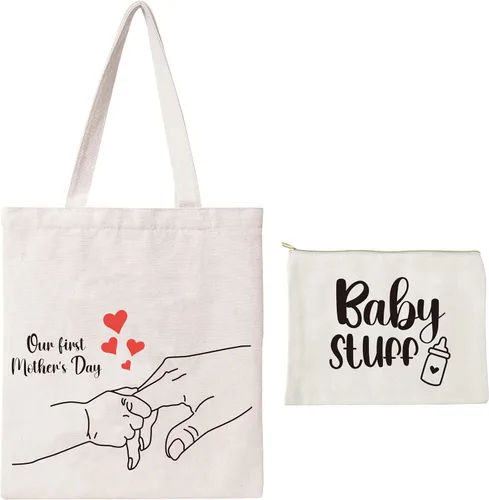 Miniatura 14 de Bolsa de lona de algodón para mujer, bolsa de regalo reutilizable, bolsa de hombro para compras, playa, bolsa de hombro