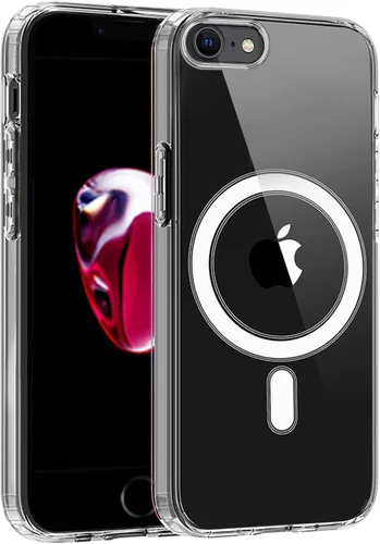 Miniatura 59 de S. Tedazo Funda magnética para iPhone 7/8 Plus (5.5 pulgadas) compatible con MagSafe, [no amarillenta] delgada, a prueba de golpes, funda para Negro