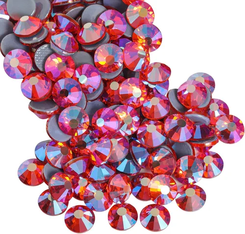 Miniatura 52 de Beadsland Hotfix - 2880 diamantes de imitación de cristal con parte trasera plana para manualidades, ropa, decoraciones de bricolaje, cristal AB