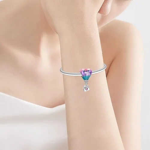 Miniatura 246 de Dije de girasol con diseño de estrella y luna y elefante para pulsera, collar de plata de ley 925, dijes de corazón de amor para mujer, regalo