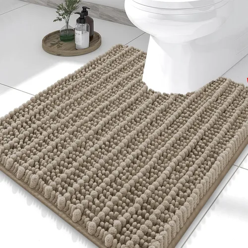 Miniatura 301 de Smiry Alfombras de Baño 24x16 pulgadas, Alfombras de Baño de Chenilla Extra Suaves y Absorbentes, Respaldo de Goma Antideslizante, Lavable a Máquina