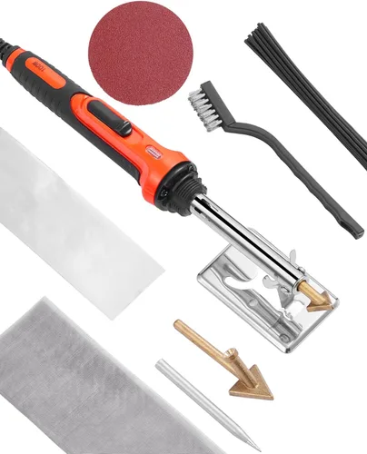 Miniatura 13 de VEVOR Kit de Soldador de Plástico Deluxe, Pistola de Soldadura de Plástico de 100W + Soldador de 60W/100W, Herramienta Profesional de Soldadura