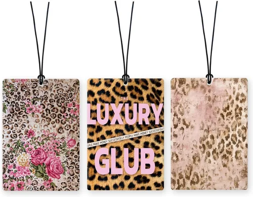 Miniatura 41 de Lacama Ambientador cristiano para automóvil, 3 piezas, lazo rosa y negro, coqueta con versículo bíblico cristiano, ambientador para mujeres y niñas