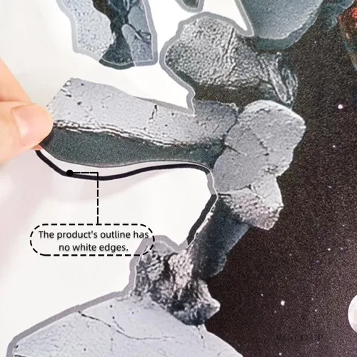 Miniatura 7 de 2 hojas de calcomanías de pared espaciales removibles 3D para despegar y pegar, calcomanías de pared y murales de vinilo galaxia espacio exterior