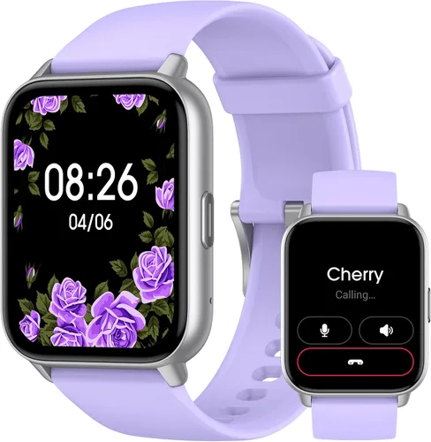 Miniatura 7 de Reloj inteligente (Responder/Hacer llamada) para mujeres y hombres, rastreador de fitness con frecuencia cardíaca, oxígeno en sangre, monitor