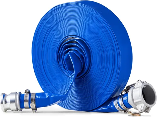 Miniatura 15 de Manguera de Descarga VEVOR, 3" x 105', Manguera de PVC Plana, Manguera de Retrolavado y Drenaje Resistente con Abrazaderas, Resistente a