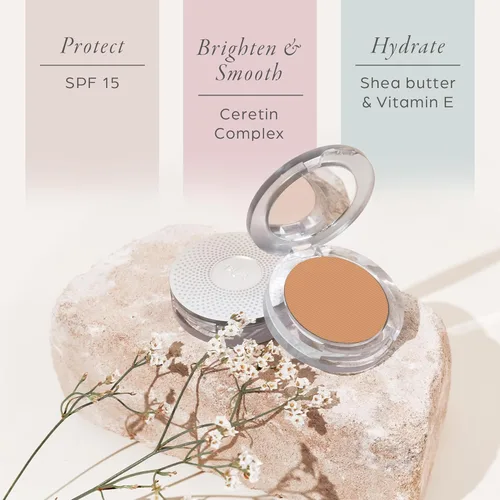 Miniatura 19 de PÜR MINERALS Base de Maquillaje Mineral Prensada 4 en 1 en Polvo con SPF 15 - Corrector y Compacto de Acabado en Polvo Prensado para Rostro - Base