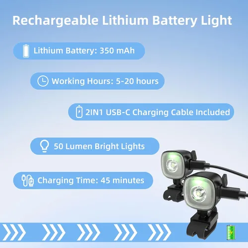Miniatura 4 de 2 faros delanteros recargables originales para dijes de zapatos, accesorio de luz, accesorio para zapatos para niños, niñas, hombres y mujeres
