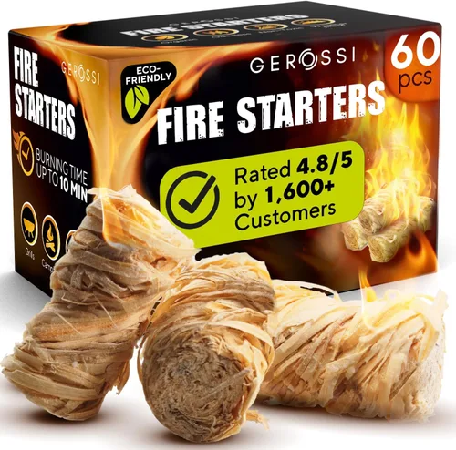 Arrancador de fuego – Arrancadores de fuego de pino natural para chimenea, fogatas, parrilla, estufa de leña y pellets, chimenea, hoguera, barbacoa,