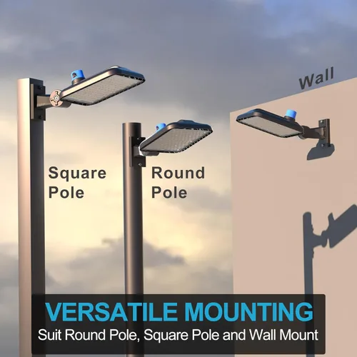 Miniatura 8 de Luces LED de estacionamiento de 240 W (240 x 1 W) para exteriores, 60000LM (250 Lm/W) 5000 K, luces LED comerciales de 6 KV SPD IP65, luz de poste