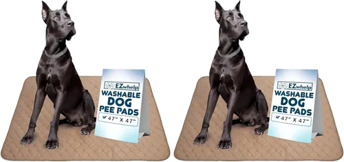 Miniatura 14 de EZwhelp Almohadillas reutilizables para orina de perro, almohadillas de entrenamiento impermeables para perros, lavables y sanitarias, esquinas