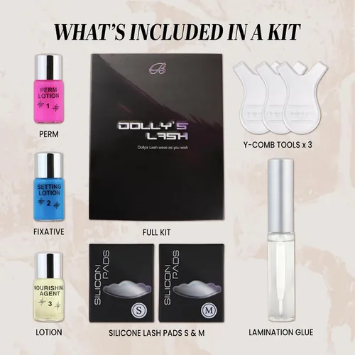 Miniatura 4 de Beauticom Dolly's Lash Lift Lash Wave Lotion Kit de permanente de calidad premium, rizado, permanente, levantamiento, etc.