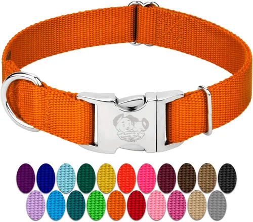 Miniatura 16 de Country Brook Petz – Collar de nailon premium para perro con hebilla de metal para razas pequeñas, medianas y grandes - Más de 10 colores cálidos