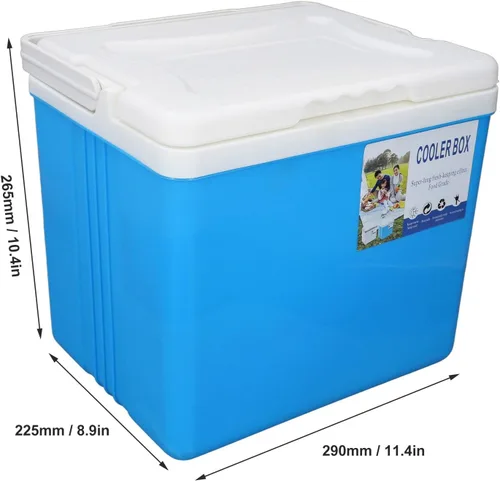 Miniatura 7 de Enfriador portátil aislado, enfriador duro pequeño de 10 litros con asa, a prueba de fugas, lonchera aislada al aire libre para picnic, campamento
