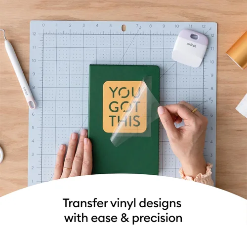 Miniatura 3 de Cricut Joy Xtra Cinta de transferencia de vinilo (9.5 pulgadas x 20 pies), papel de transferencia de vinilo transparente para etiquetas
