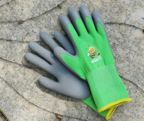 Miniatura 4 de KDK - Guantes de jardín para niños de 5 a 7 años, guantes de trabajo en el jardín para niños pequeños, jóvenes, niñas, niños, guante de goma suave