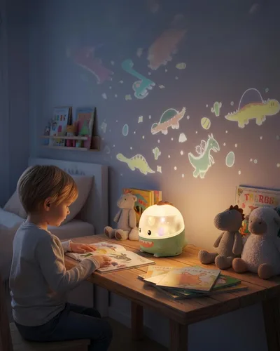 Miniatura 4 de Juguetes de Dinosaurio para Niños de 3-5, Proyector de Dinosaurios Juguetes para Bebés de 6 a 12 Meses, Regalos de Navidad Cumpleaños Fiesta