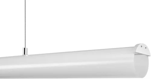Miniatura 7 de GLOBE Calypso eléctrico 20W integrado LED colgante iluminación, cromo, pantalla acrílica esmerilada, 1700 lúmenes, blanco cálido 3000 Kelvin, 80 CRI