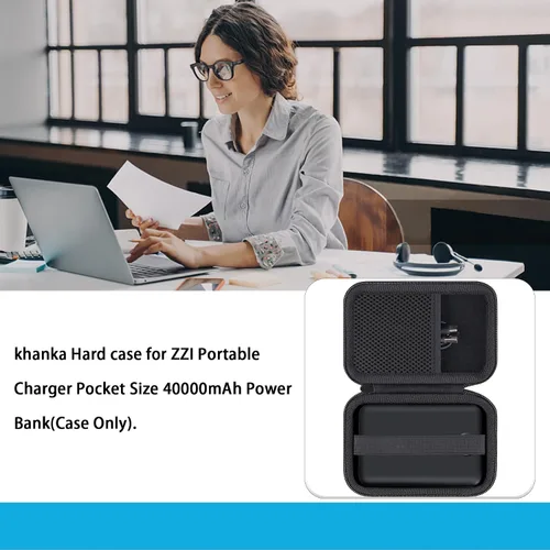 Miniatura 8 de khanka Estuche rígido para cargador portátil ZZI Tamaño de bolsillo 40000mAh Power Bank/HELLEE Cargador portátil con cable integrado, banco