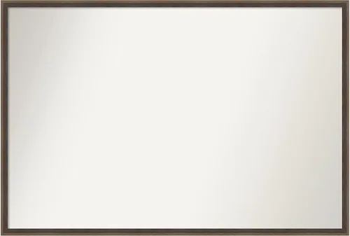 Miniatura 96 de Amanti Art Brown Bathroom Mirror for Over Sink, 23x41 Custom Made Hardwood Wedge Mocha Rectangle Vanity Mirror, Large Modern Wood Frame, Hangs