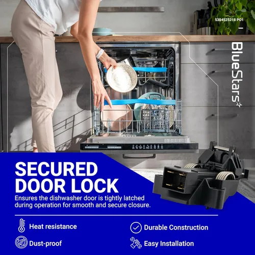Miniatura 3 de BlueStars 5304525218 - Pestillo para puerta de lavavajillas compatible con Electrolux, Kenmore, Frigidaire lavavajillas, reemplaza 5304525218