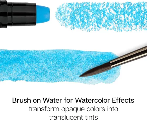 Miniatura 3 de KINGART Juego de barras de gel pastel, pigmentos de artista, 24 colores únicos, solubles en agua, cremosos e inodoros, uso en papel, madera, lienzo