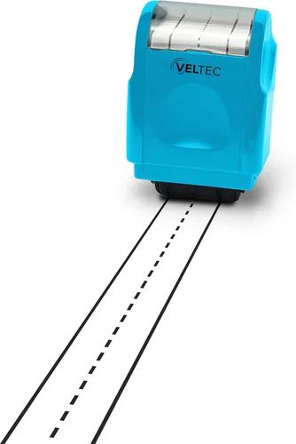 Miniatura 4 de Veltec Sello de rodillo de práctica de líneas de escritura a mano para niños, padres y profesores (azul claro)