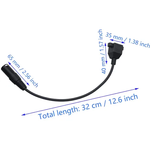 Miniatura 4 de Cable de extensión de conector de red hembra XLR de 3 pines macho a RJ45 para serie de controladores DMX-CON