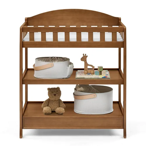 Miniatura 3 de Delta Children Cambiador infantil con almohadilla, castaño