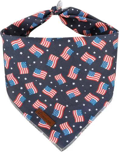 Miniatura 12 de Bandana de verano para perros, bufanda triangular de rejilla de algodón cómoda para perros medianos y grandes, pañuelo lavable para mascotas