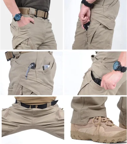 Miniatura 5 de CARWORNIC Gear - Pantalones tácticos para hombre de senderismo, ligeros, de algodón, estilo militar, para exterior, de combate, cargo