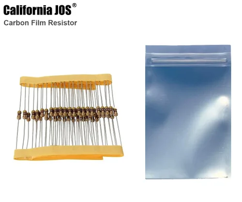 Miniatura 3 de California JOS Resistencia fija única de película de carbono de 100 ohmios 1/2 W (0.5 W) 5% de tolerancia, (100 R, 100 ohm, 100 Ω) resistor