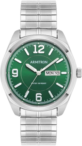 Miniatura 6 de Armitron Reloj de pulsera para hombre con función de día-fecha, correa de expansión, 20-4591