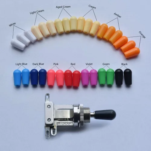Miniatura 3 de KAISH 10 unids American Thread 3 Way Interruptor de palanca de punta Interruptor de tapa perilla para USA Les Paul Pickup Selector Switchcraft