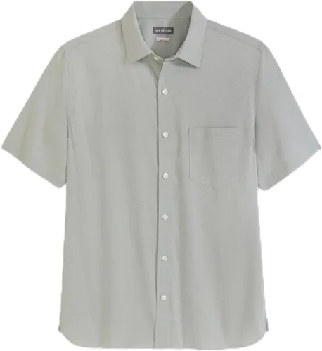 Miniatura 21 de Van Heusen Camisa de cuadros de manga corta con cuello abotonado para hombre sin arrugas