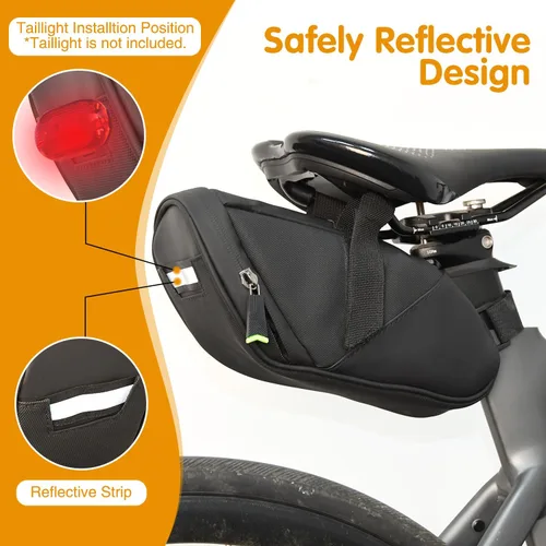 Miniatura 4 de Kit de Reparación de Bicicleta, Bolsa de Reparación de Bicicleta con Bomba de Neumáticos, Kit de Herramientas de Bicicleta para Viajes de Camping