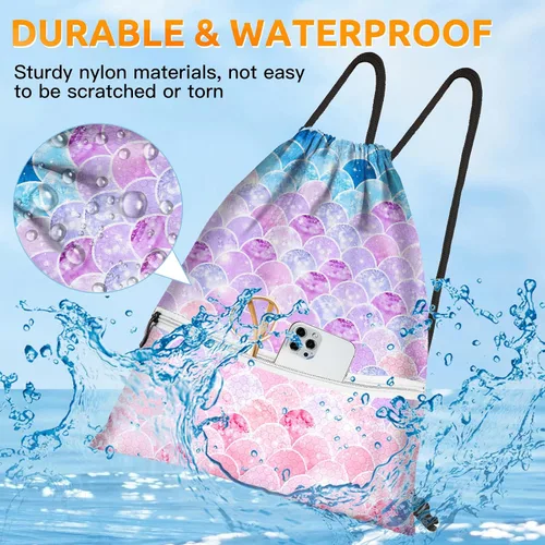 Miniatura 2 de Mochila con cordón bolsa de cuerda, sirena 2, Classic