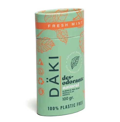 Miniatura 8 de Däki Natural Deodorant Stick 100 g – Refreshing Mint, Aluminium-Free, Natural, Paraben Free – Sensitive Skin – Biodegradable Compostable Packaging