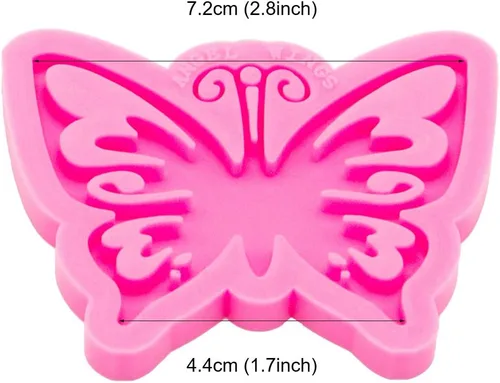 Miniatura 2 de Angel Wings Molde de silicona de resina con forma de mariposa, molde de resina epoxi, molde de resina para manualidades de joyería, moldes