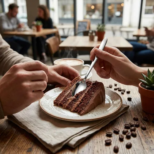 Miniatura 6 de Kekow Cucharas de postre de acero inoxidable de 12 piezas Mango ergonómico suave, acero inoxidable de grado alimenticio, uso para té, café