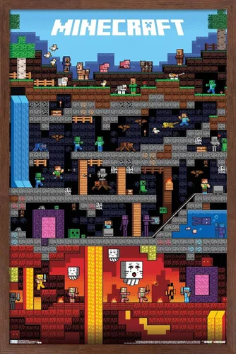Miniatura 5 de Trends International Minecraft - Póster de pared Worldly, 22.375 x 34 pulgadas, versión sin marco